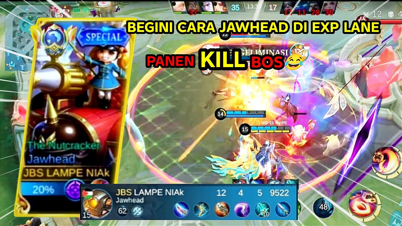 CARA MAKAI JAWHEAD DI EXP LANE