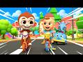 Vroom Vroom Carrera de bicicletas con animales | Las carreras son muy divertidas Canción infantil