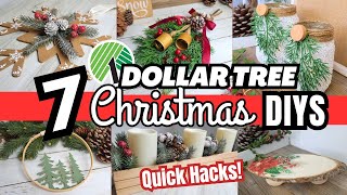 7 Quick Dollar Tree Christmas DIYS | Rustic Decor Crafts