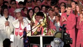 Iam Tongi sings Lava as a Kahuku High School 2023 Honorary Graduate