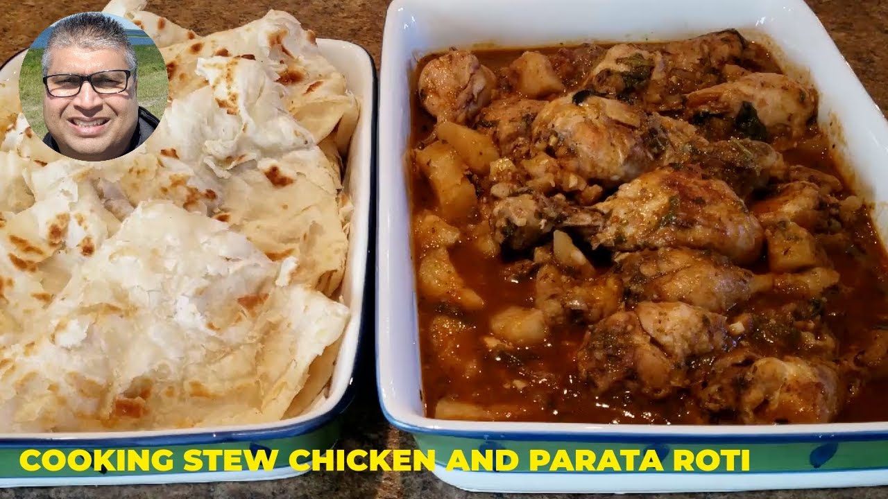 Stew Beef Roti STEW CHICKEN AND ROTI - YouTube