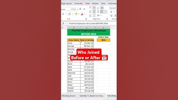 Find Employees Who Joined Before 2024 Using FILTER Function in Excel | Quick Excel Tips |#excel