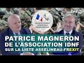 Patrice magneron de lassociation place darmes  la liste asselineaufrexit