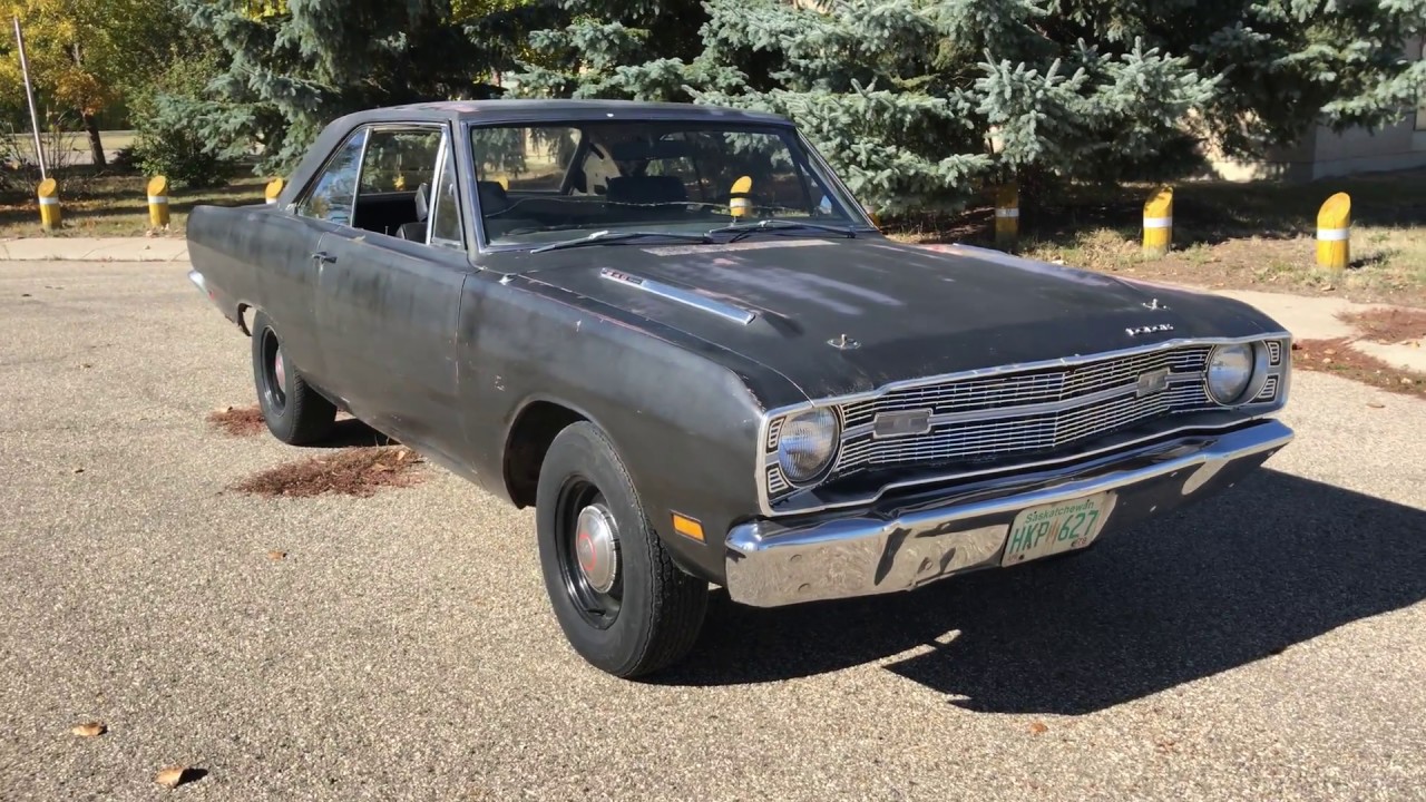 Ratty Muscle Car 1969 Dodge Dart Swinger 340 4-speed Barn Find