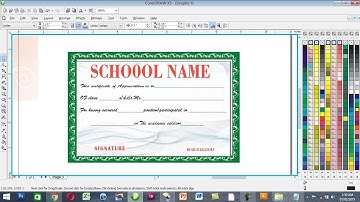 learn how to create Professional Certificate in CorelDRAW Coreldraw Tutorial