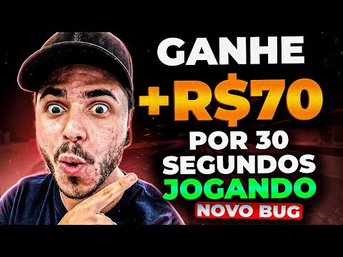 Esse NOVO BUG FAZ VOCÊ GANHAR $70,00 por 30 SEGUNDOS JOGANDO😱NOVO JOGO que GANHA DINHEIRO DE VERDADE