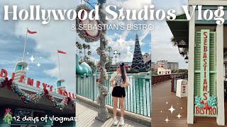 HOLLYWOOD STUDIOS CHRISTMAS VLOG  using Genie+, Fantasmic, dinner at Sebastian’s Bistro, & more!