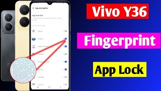 vivo y36 app lock fingerprint settings | Vivo y36 app mein fingerprint lock Kaise lagaen