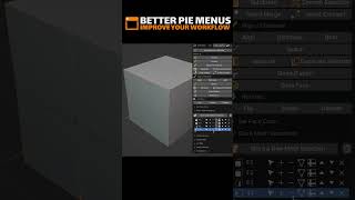 Better Pie Menus - Store Mesh Selection