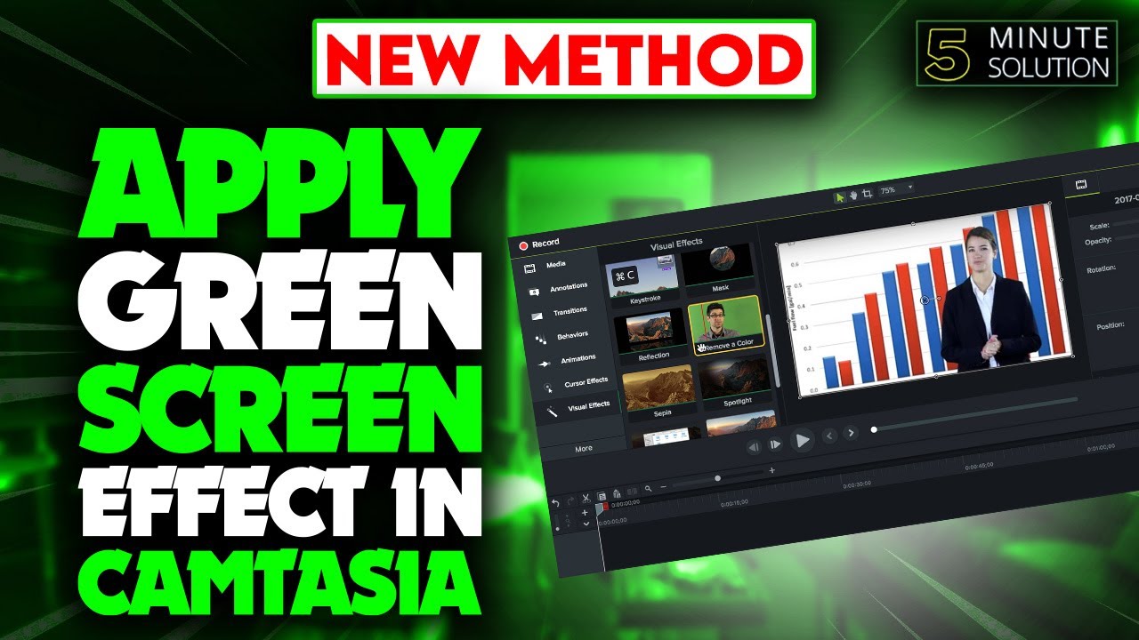 How to apply green screen effect in camtasia 2024 YouTube