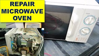 #222 How to Repair Microwave Oven / Microwave not working / No Power ON