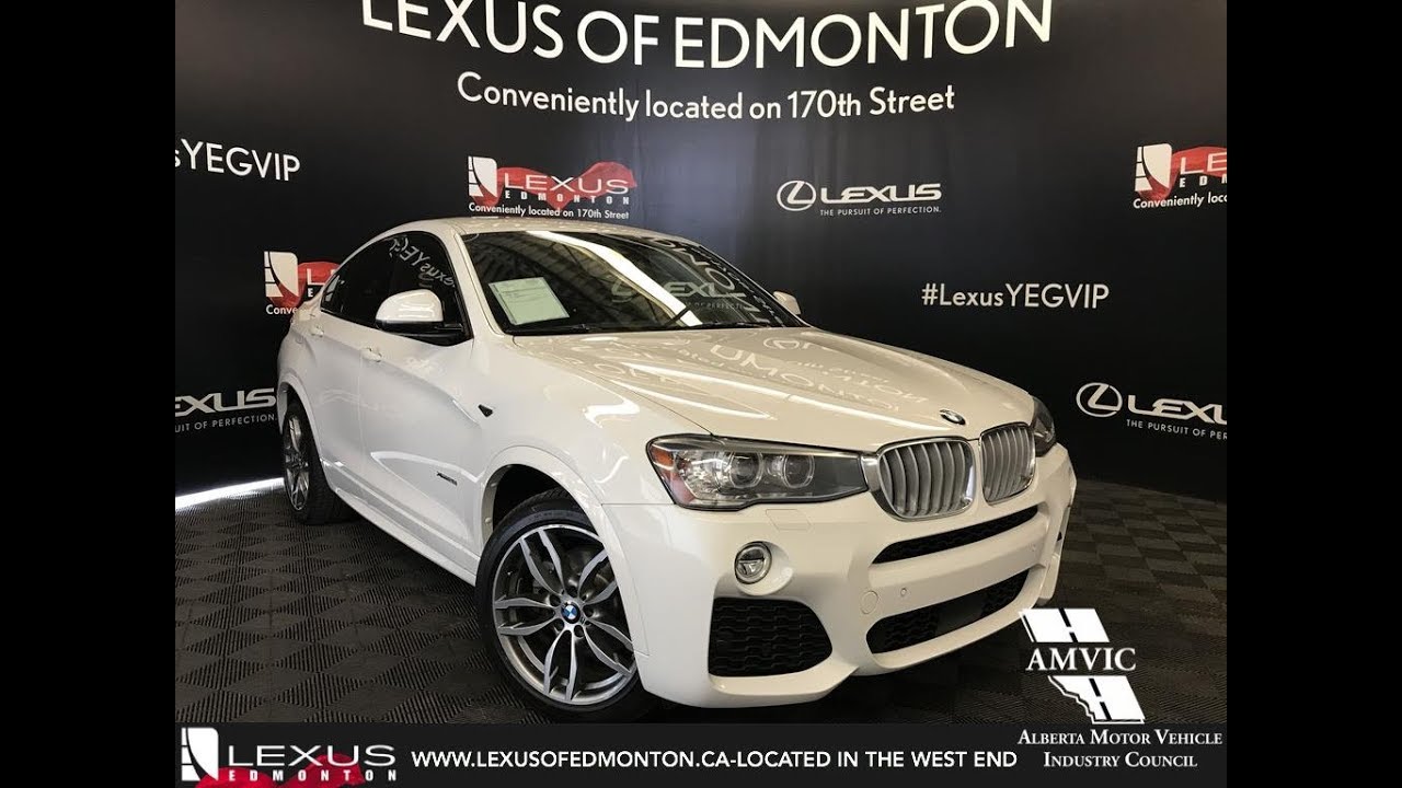Used White 2016 BMW X4 xDrive28i Walkaround Review Whitecourt Alberta