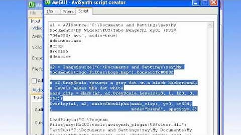 TUT02: Encode to .mkv using MeGUI, codec x264