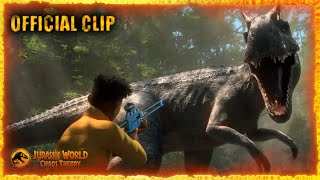 Allosaurus Attacks Darius - Early Clip Jurassic World Chaos Theory