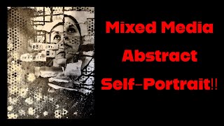 Mixed Media Abstract Self-Portrait!!! #art #artist #mixedmedia #collage #selfportrait #abstractart