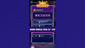 Word Riddles Level 511 - 520 Walkthrough