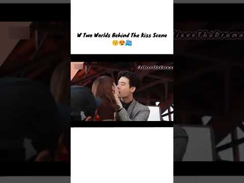 Cute Behind The Kiss Scene😚📽🍃| W Two Worlds❤| Kiss Scene💜| Kdrama Scene🤍| #shorts