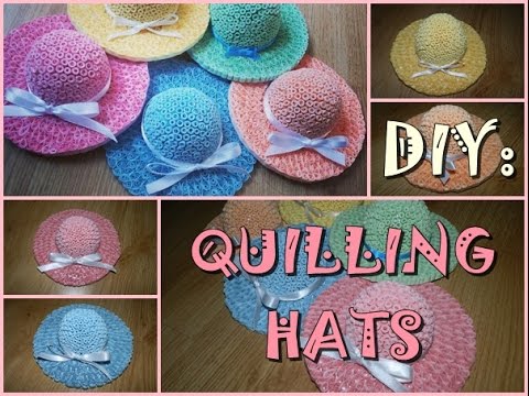 DIY: Quilling hat - YouTube