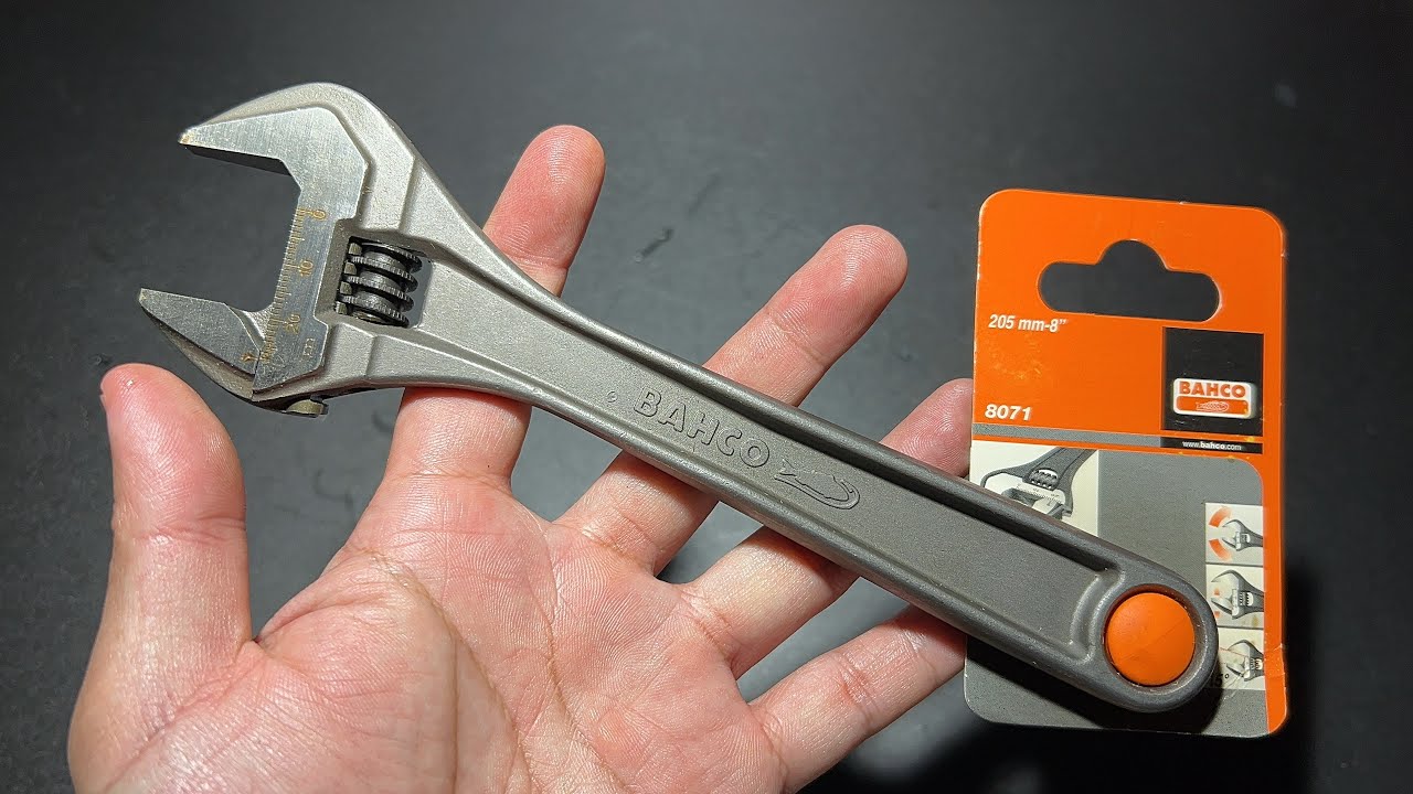 BAHCO 8“ INCH WRENCH ยืม ประแจเลื่อน ขนาด 8” นิ้ว / 200มม ผลิตสเปน แต่ ...