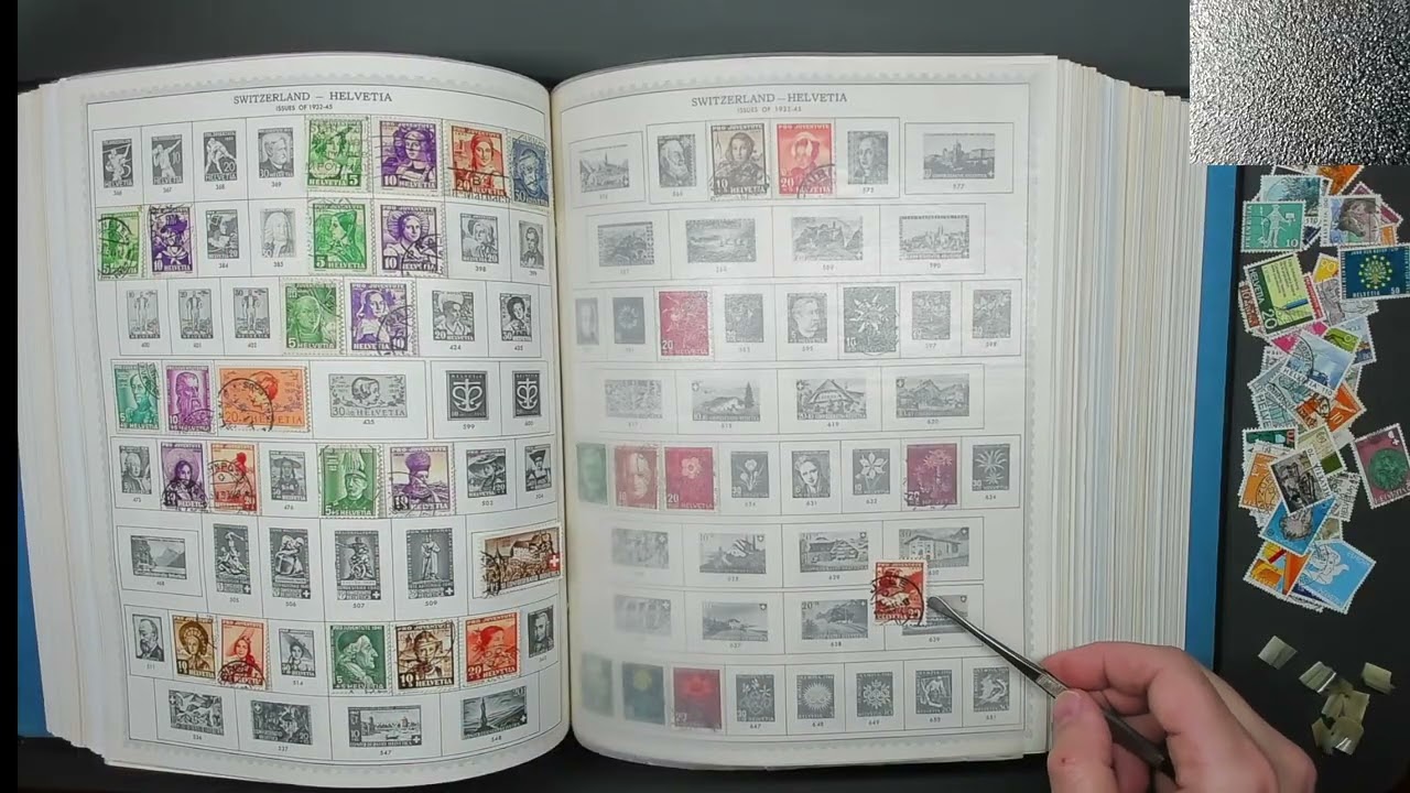 Stamp Collecting Relax and Watch - Switzerland - Minkus Master Global - Part 1