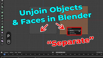 How to Unjoin Objects & Faces in Blender