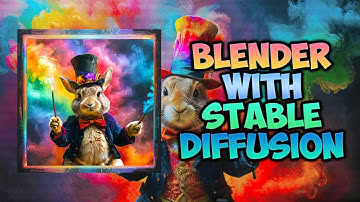Blender with Stable Diffusion XL Tutorial - Magic rabbit