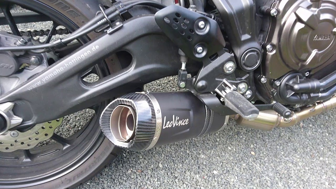 Yamaha MT07 Leovince LV-One EVO Black Edition mit DB-Killer/Kat/Euro4 