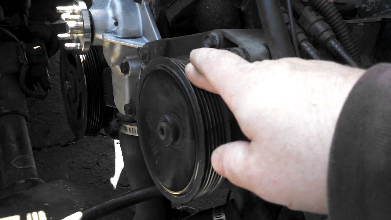 Power steering pump pulley bearing YouTube