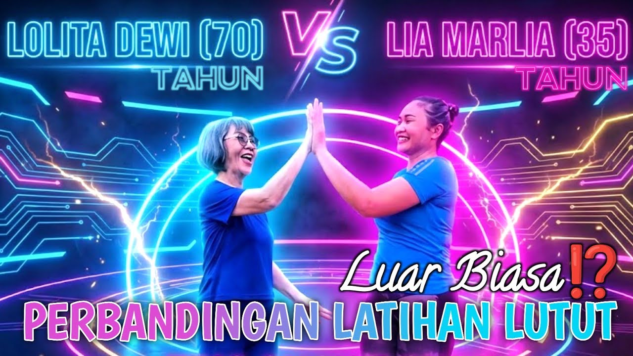 70 Tahun VS 35 Tahun Perbandingan Latihan Lutut Luar Biasa⁉️ Contoh Untuk Latihan@TheLadiesChannel 