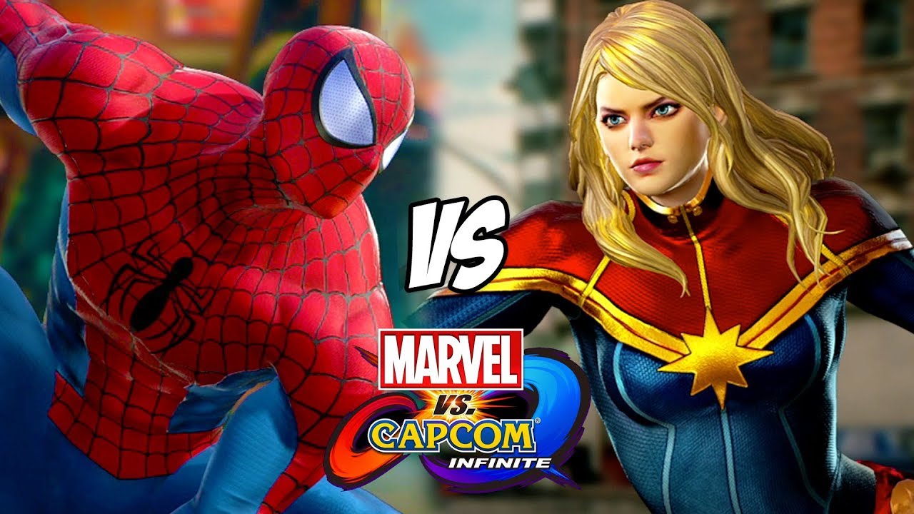 Spider-Man VS Captain Marvel Marvel vs Capcom Infinite Gameplay - YouTube