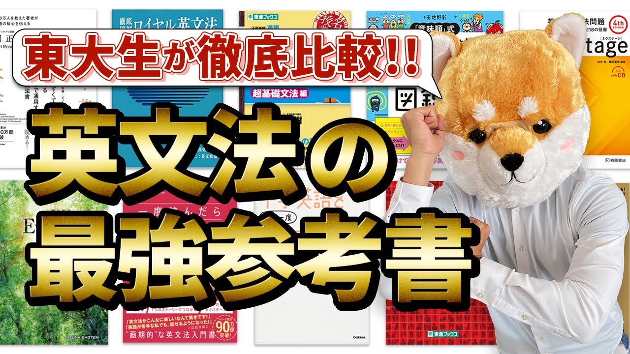 東大生がレベル別に最高の英文法書を徹底比較した結果まさかの結論に達したレビュー動画【失敗するな】