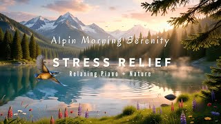 🌄 Alpine Reflection | Relaxing Piano Music at a Golden Mountain Lake for Sleep & Relaxation screenshot 5