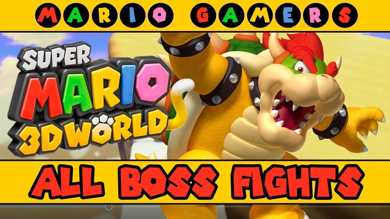 Super Mario 3D World - All Boss Fights (Compilation) - YouTube