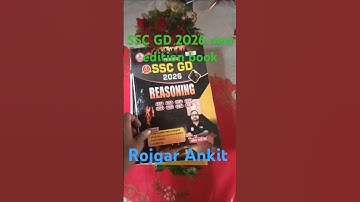 SSC GD 2026 new edition book #SSC GD 2026 #ssc #rojgar Ankit