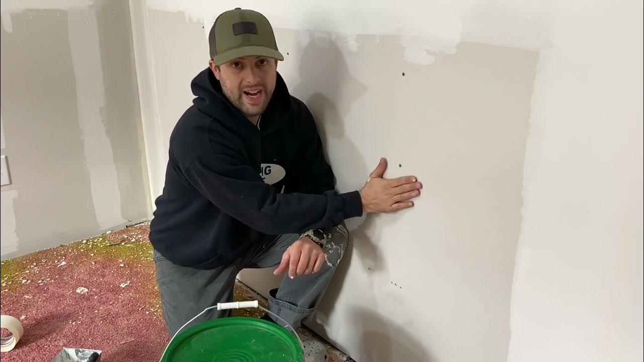 How to fill in screw holes in Sheetrock. YouTube