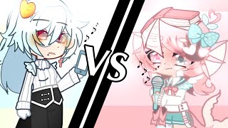 Outfit battle with @derpy_axolotl2279 || Duet challenge || Fake collab || Gacha Club