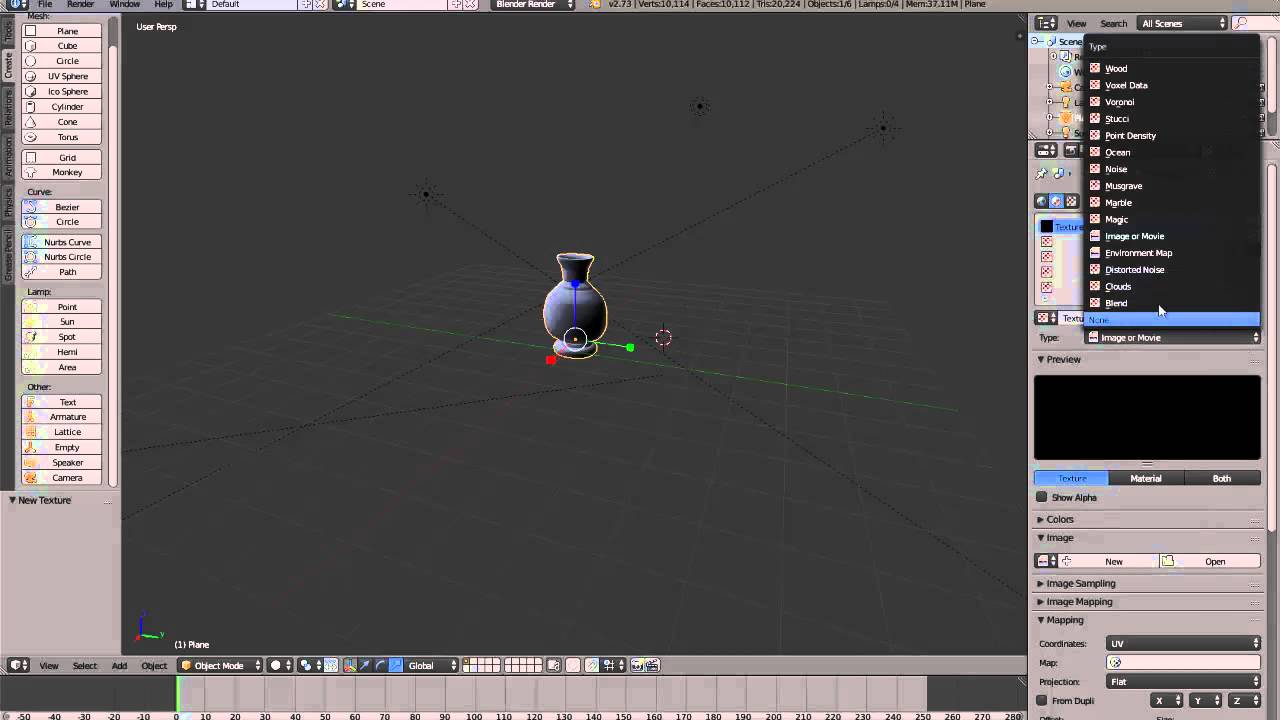 Ваза в blender