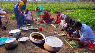 Winter Season Picnic | Mather Tatka Sobzi & Traditional Chicken Preparing with Grandmother Winter Season Picnic | Mather Tatka Sobzi & Traditional Chicken Preparing with Grandmother