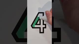 #meditative #coloring #satisfying #number #four