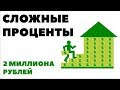 СЛОЖНЫЕ ПРОЦЕНТЫ: Магия времени. Куда инвестировать 2000000 рублей? Как выгодно вложить 2 миллиона