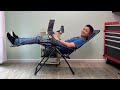 Rolling Recliner Workstation on a budget. Work in Relaxed and Comfortable Position (Part 3)