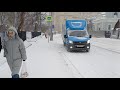 Real winter streets of Moscow. Walking tour of Novokuznetskaya street in winter Moscow.