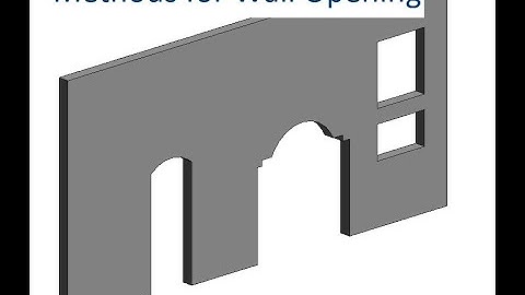 Revit Wall Opening Methods