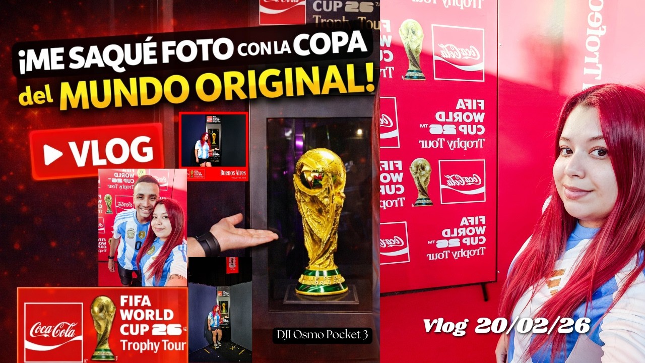 ¡Me saqué foto con la Copa del Mundo ORIGINAL! 🏆| Trophy Tour Copa Mundial de la FIFA 2026 Coca-Cola
