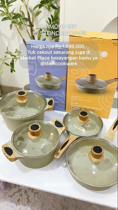 Diamond set by Steincookware . Set panci cantik berkualitas #steincookware