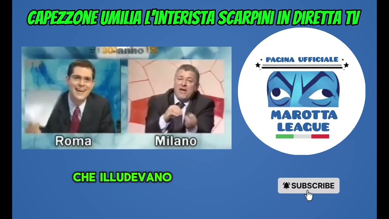 Calciopoli: Capezzone umilia l'interista scarpini in diretta TV. 🔝🔝🔝