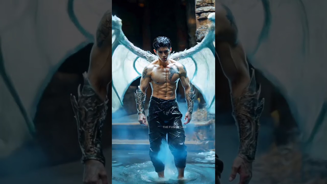 Epic AI Fusion | Human x Water Dragon Transformation 🌊🐉