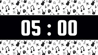 Download Lagu 5-Minute Timer | With Chill Rock Instrumental Music \u0026 Alarm Bell | Rock N Roll Theme 🎵 🎸 MP3