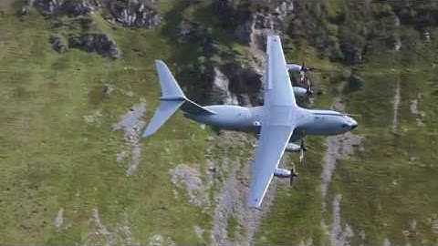 Mach Loop  Wales   F-15 and Airbus A400M in stunning 4K