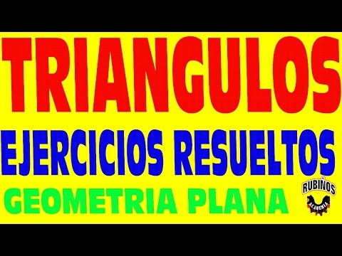triángulos ejercicios resueltos